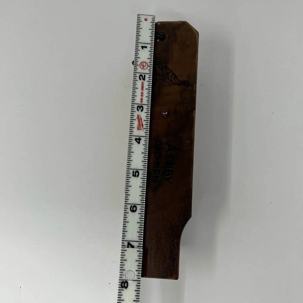 Vintage Ashby Old Hen Turkey Call Single Sided Box Call Hunting Wood USA